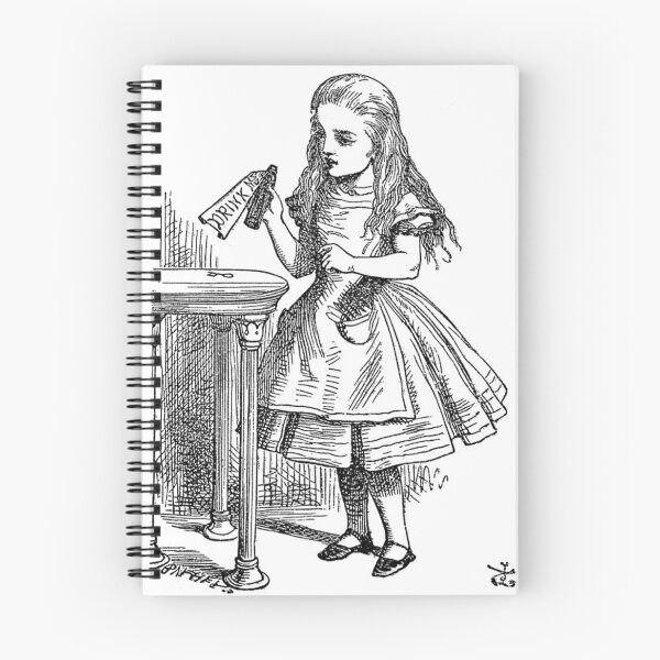 Item preview, Alice having a drink. designed and sold by jamiestarr.