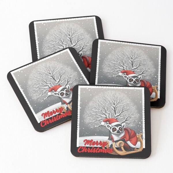 Item preview, Christmas Lemur Merry Christmas Animals  designed and sold by Design_Your_Day.