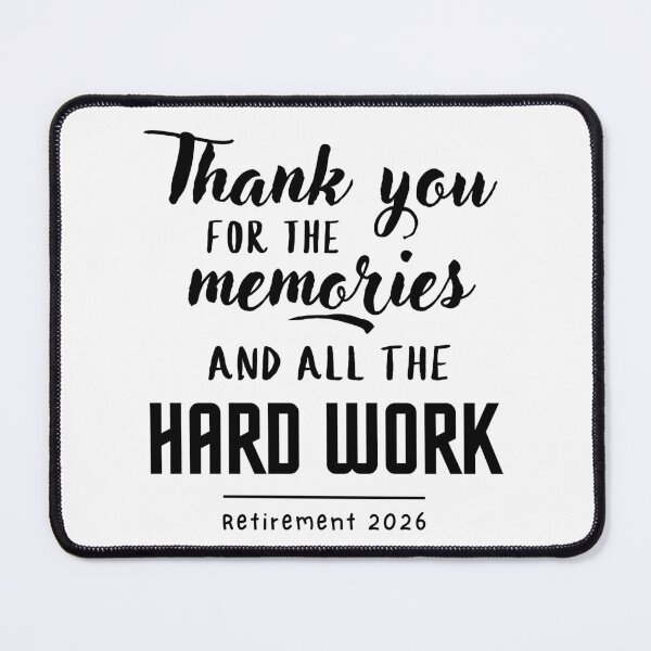 Item preview, Thank you for the memories- retirement 2026 designed and sold by FluxAuraTees.
