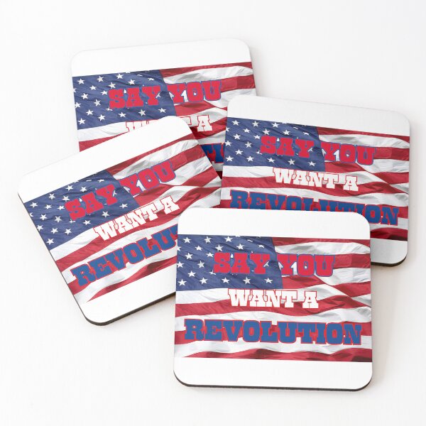 Item preview, Trump Flag Say You Want a Revolution  designed and sold by monpetitbijou.