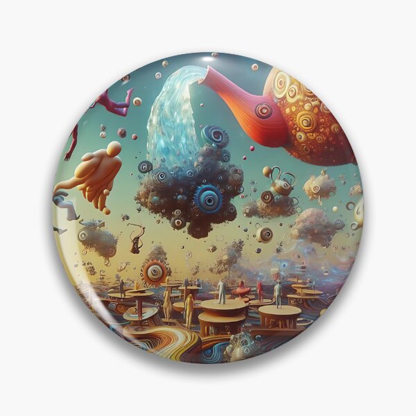 Item preview, Surreal Realm of Floating Teapots and Unpredictable Gravity designed and sold by koreatvtea.