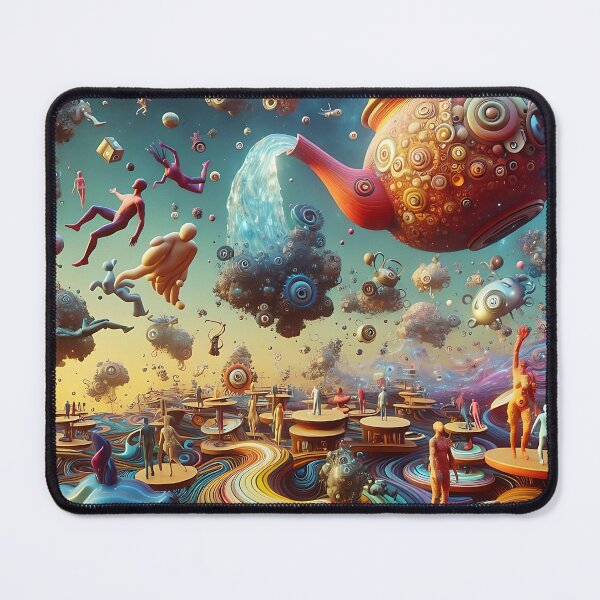 Item preview, Surreal Realm of Floating Teapots and Unpredictable Gravity designed and sold by koreatvtea.