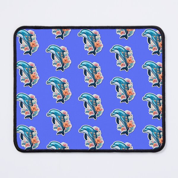 Artikelvorschau, Blauer Delphin entworfen und verkauft von Stick-World.