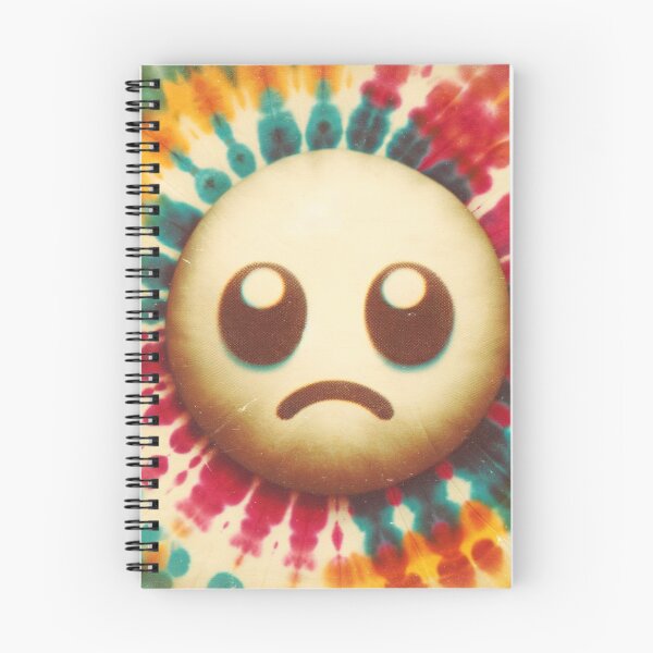 Item preview, Retro Tie Dye Sad Face 2 designed and sold by BassHeadMomma.