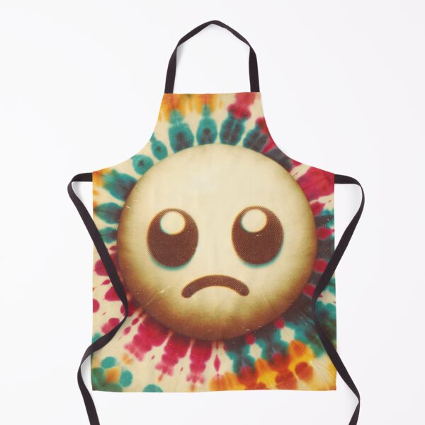 Item preview, Retro Tie Dye Sad Face 2 designed and sold by BassHeadMomma.