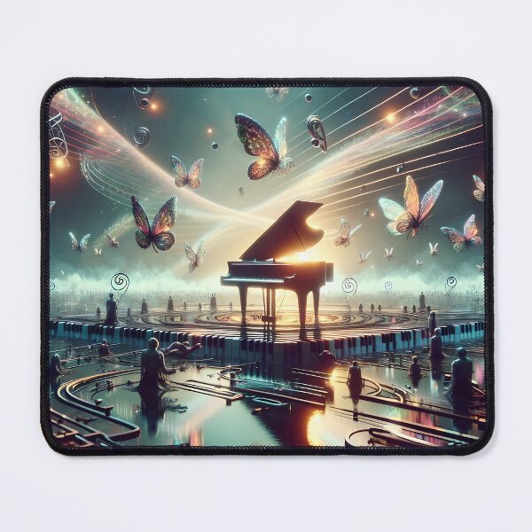 Item preview, Self-Playing Piano in a Surreal Lake Landscape designed and sold by koreatvtea.
