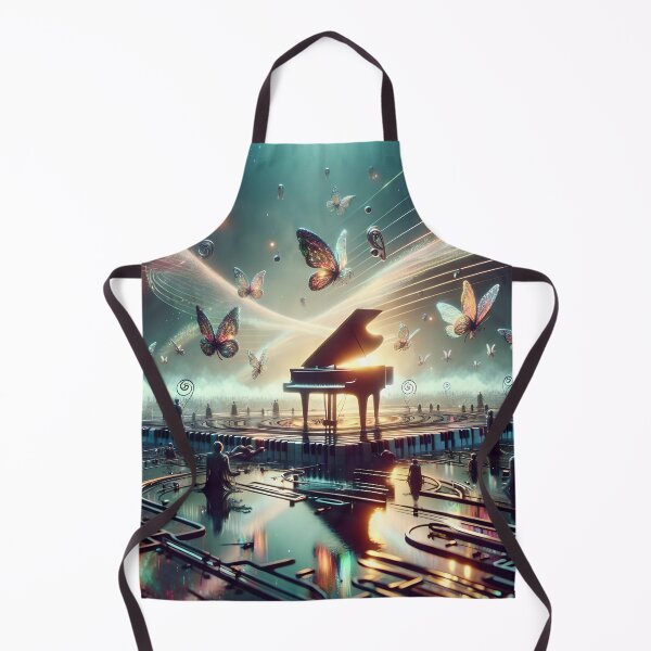 Item preview, Self-Playing Piano in a Surreal Lake Landscape designed and sold by koreatvtea.