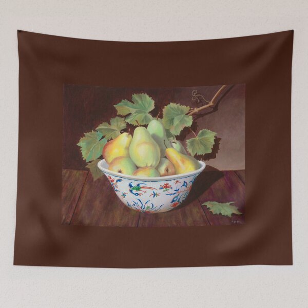 Item preview, Pears in a Painted Bowl designed and sold by MichaelEpp.