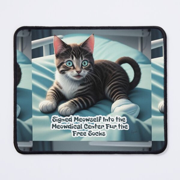 Item preview, Kitten’s Free Meowdical  Socks designed and sold by IvaRenee.