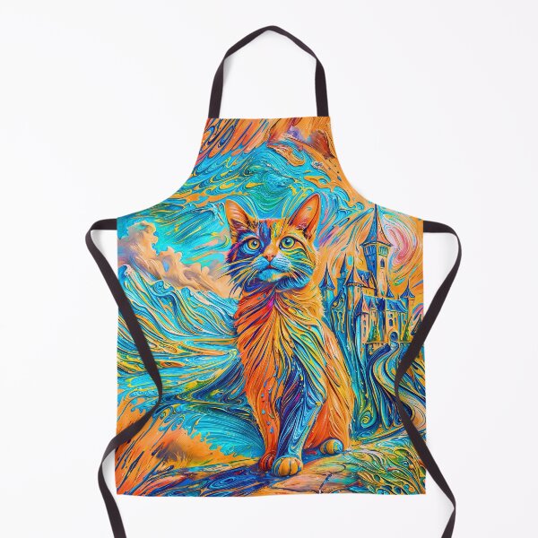 Item preview, Color-Intense Dreamlike Cat Illustration designed and sold by blackhalt.
