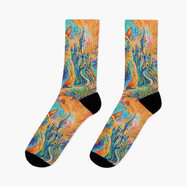 Item preview, Color-Intense Dreamlike Cat Illustration designed and sold by blackhalt.