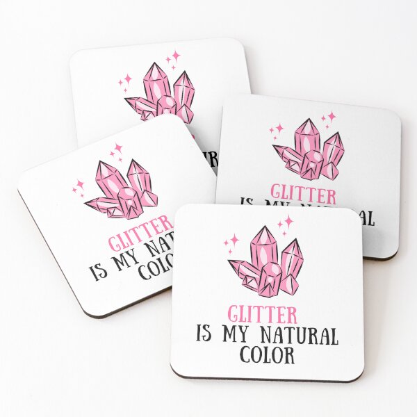 Item preview, Glitter Crystal Pink Sticker - Fashion Quote designed and sold by juliart-pro.