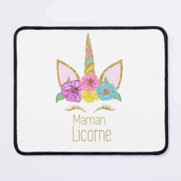 Aperçu de l'œuvre Licorne Maman Licorne Française créée et vendue par Verycutethings.