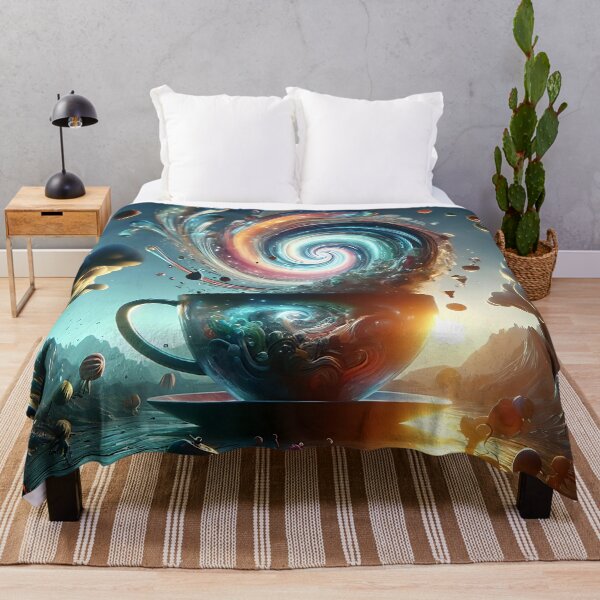 Item preview, Enorme taza de té con platillos flotantes surrealistas designed and sold by koreatvtea.