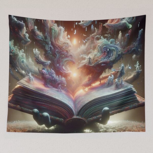 Item preview, Endless Book with Cascading Liquid Words designed and sold by koreatvtea.
