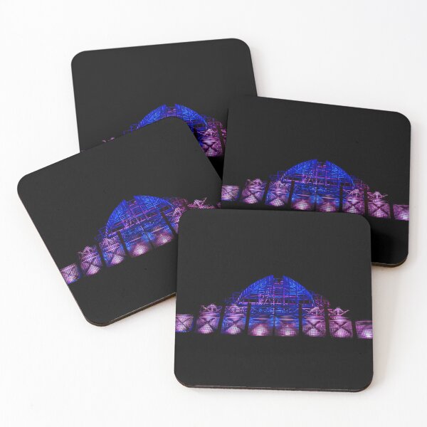 Item preview, Purple and Blue Light Building Silhouette designed and sold by SafariByMarisa.