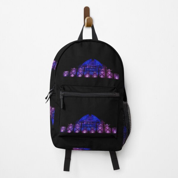 Item preview, Purple and Blue Light Building Silhouette designed and sold by SafariByMarisa.