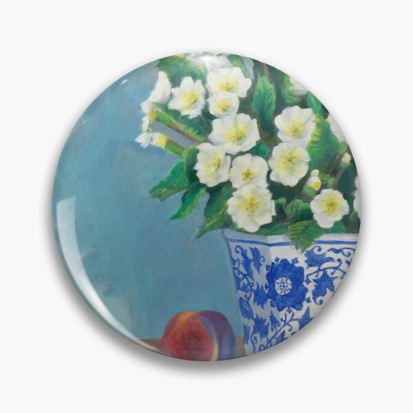 Item preview, Still Life with Peaches and Primroses designed and sold by MichaelEpp.