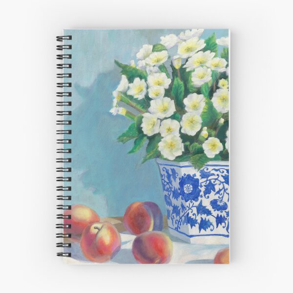 Item preview, Still Life with Peaches and Primroses designed and sold by MichaelEpp.