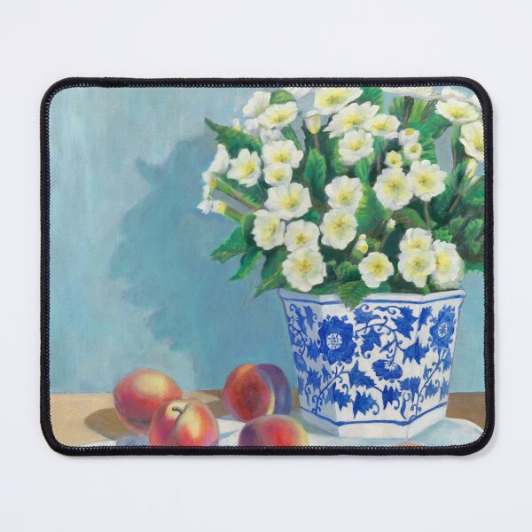 Item preview, Still Life with Peaches and Primroses designed and sold by MichaelEpp.