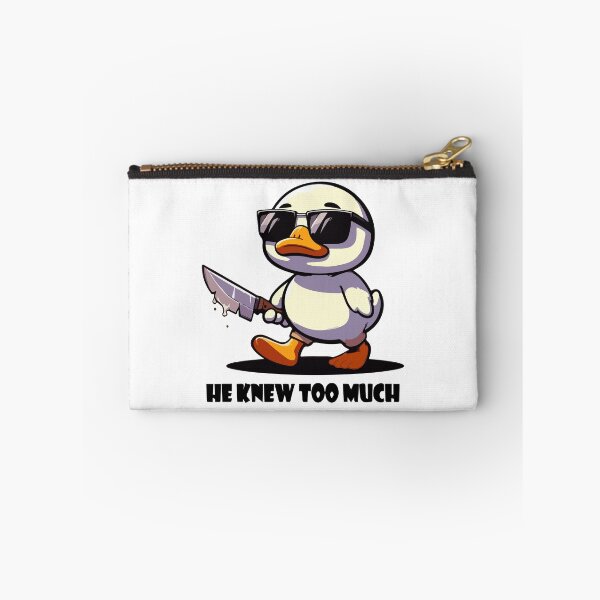 Item preview, Cool Duck with a Knife - He Knew Too Much Design designed and sold by -DEEWOLF-.