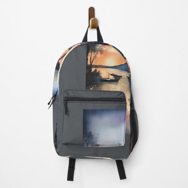 Item preview, Evening by the lake in the gentle embrace of twilight designed and sold by KilianSzmid.