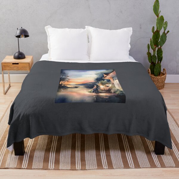 Item preview, Evening by the lake in the gentle embrace of twilight designed and sold by KilianSzmid.