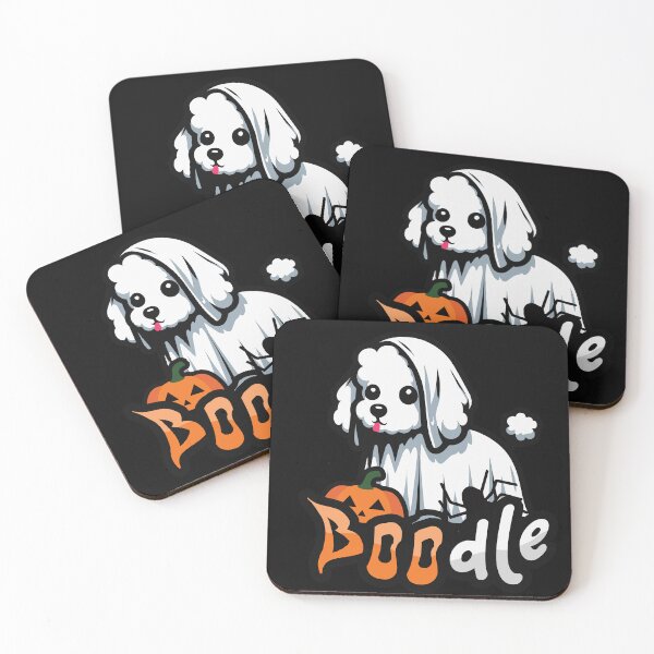 Item preview, Boodle Cute halloween poodle ghost designed and sold by SleekVisuals.