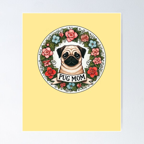 Item preview, Pug Mom designed and sold by FrictionMaxxing.
