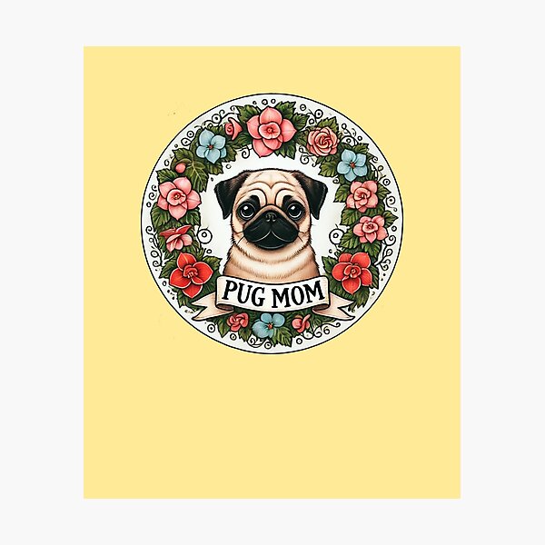 Item preview, Pug Mom designed and sold by FrictionMaxxing.