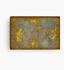 WoW Map Canvas Print