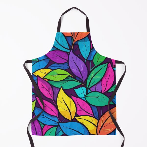 Item preview, Colourful Leaves in an Abstract Garden Harmony designed and sold by ArtComixHaven.