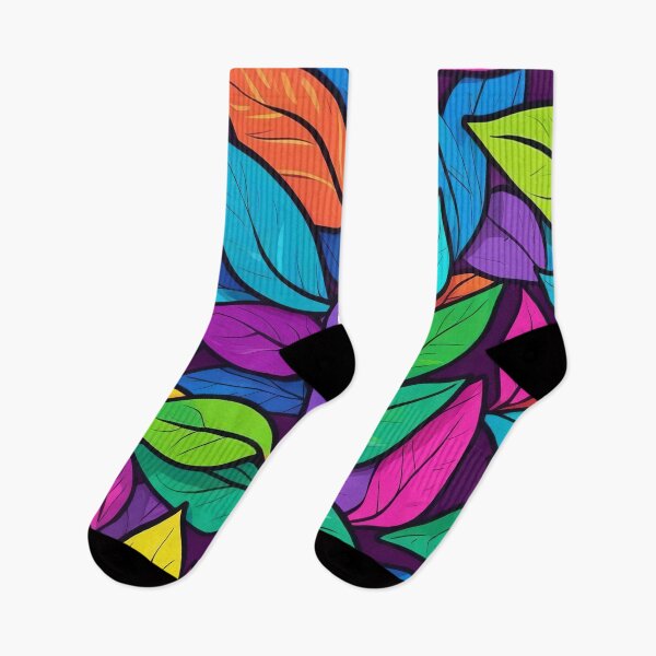 Item preview, Colourful Leaves in an Abstract Garden Harmony designed and sold by ArtComixHaven.