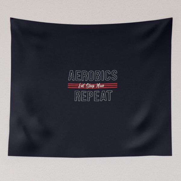Item preview, AEROBICS EAT SLEEP MOVE REPEAT designed and sold by ArteeInnovation.
