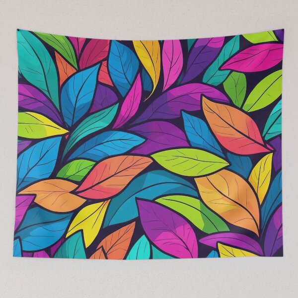Item preview, Vivid Burst of Leaves in Colour Harmony designed and sold by ArtComixHaven.