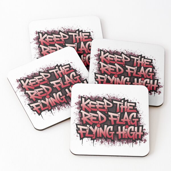 Item preview, Keep The Red Flag Flying High Graffiti - AFCB - AFC BOURNEMOUTH designed and sold by ChezDezigns.