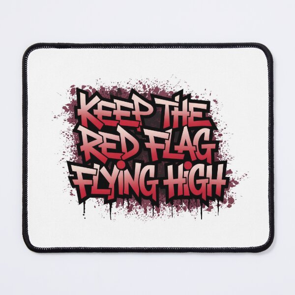 Item preview, Keep The Red Flag Flying High Graffiti - AFCB - AFC BOURNEMOUTH designed and sold by ChezDezigns.