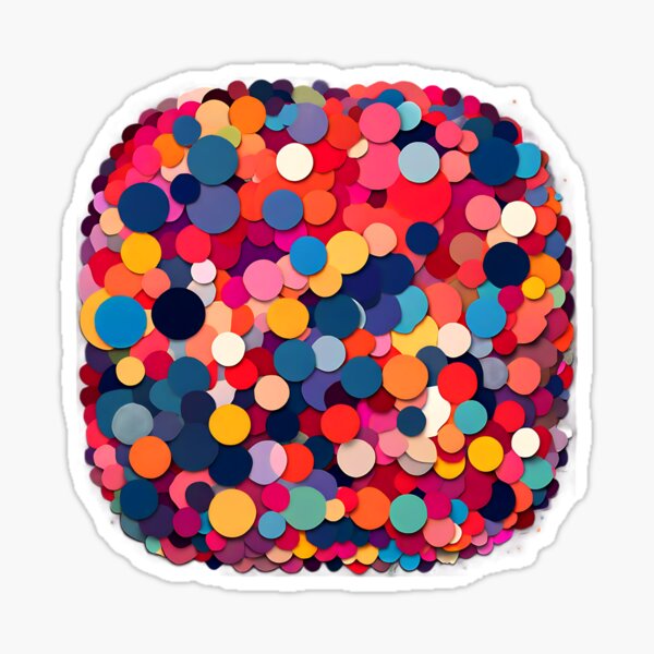 Item preview, Multicolored overlapping circles with rainbow hues for a playful designed and sold by Tchoice.