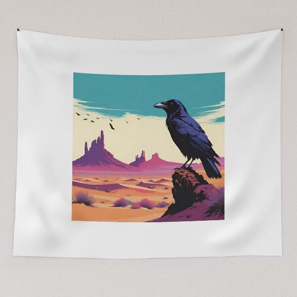 Item preview, Raven in desert designed and sold by DreamistStore.