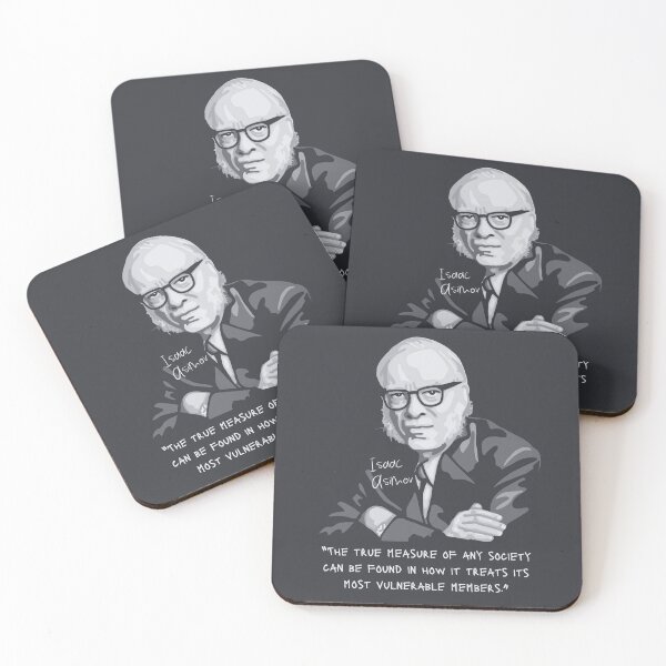 Item preview, Isaac Asimov Portrait and quote designed and sold by Unhinged Heather.