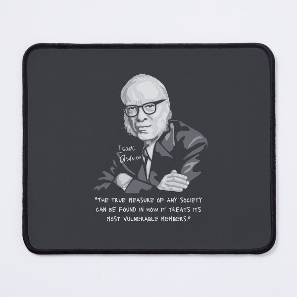 Item preview, Isaac Asimov Portrait and quote designed and sold by Unhinged Heather.