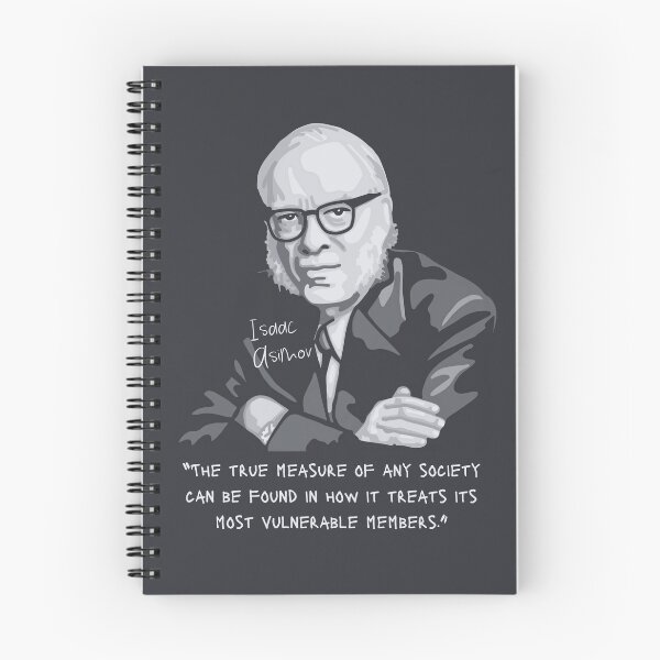 Item preview, Isaac Asimov Portrait and quote designed and sold by Unhinged Heather.