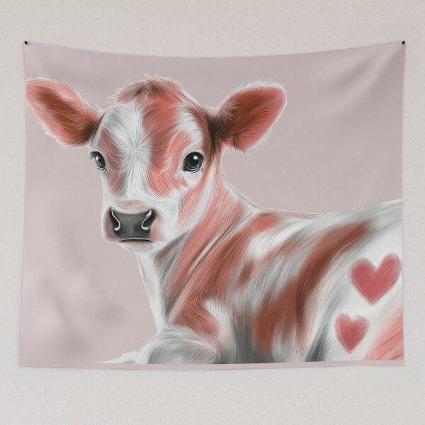 Item preview, strawberry cow designed and sold by PricklyPeanut.