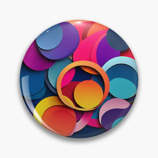Item preview, Multicolored overlapping circles with rainbow hues for a playful leggings designed and sold by Tchoice.
