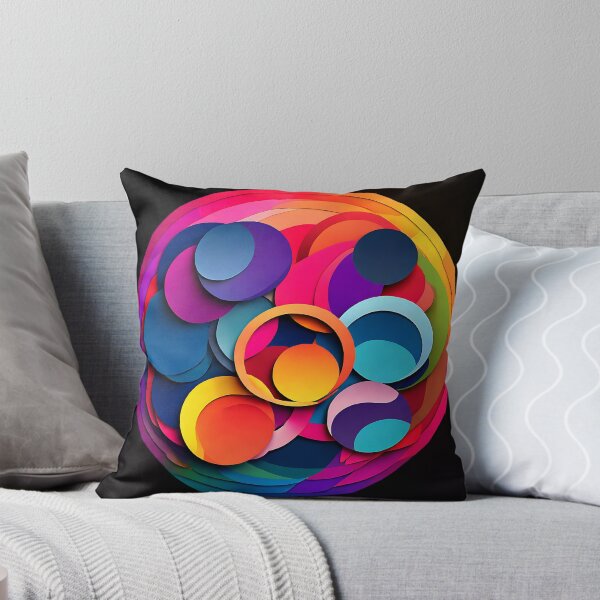 Item preview, Multicolored overlapping circles with rainbow hues for a playful leggings designed and sold by Tchoice.