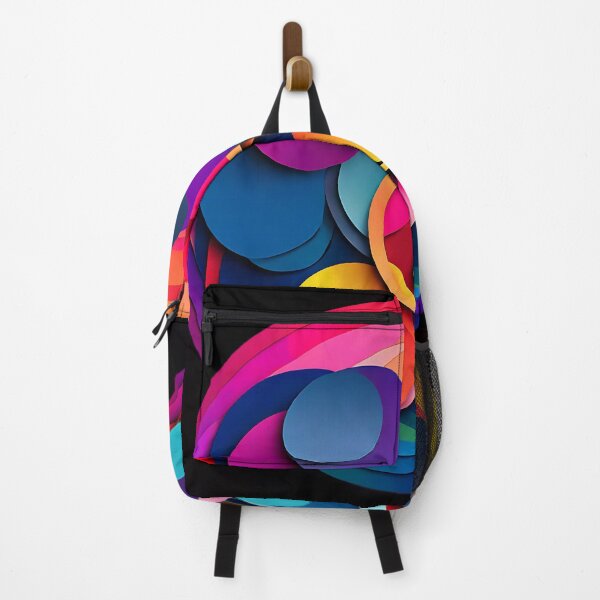 Item preview, Multicolored overlapping circles with rainbow hues for a playful leggings designed and sold by Tchoice.