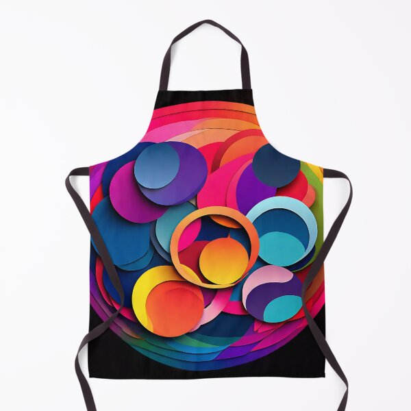 Item preview, Multicolored overlapping circles with rainbow hues for a playful leggings designed and sold by Tchoice.