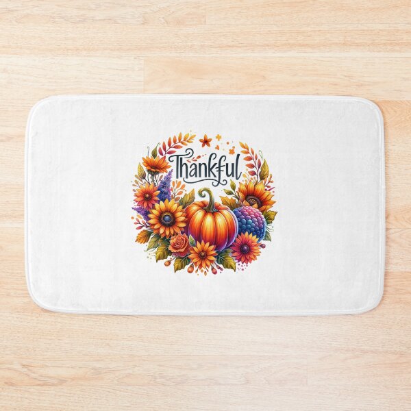 Item preview, Pumpkins and flowers "Thankful" Stickers and more designed and sold by CRandRRstickers.