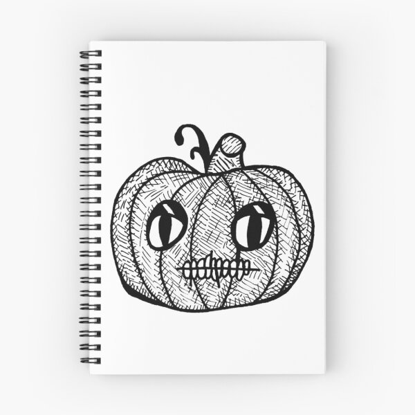 Item preview, Pumpkin Jack O Lantern With Teeth Grayscale designed and sold by KayTurtless.