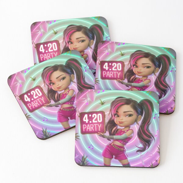 Item preview, Cute 420 Party Girl in Pink - Music & Pot designed and sold by JLEmporium.